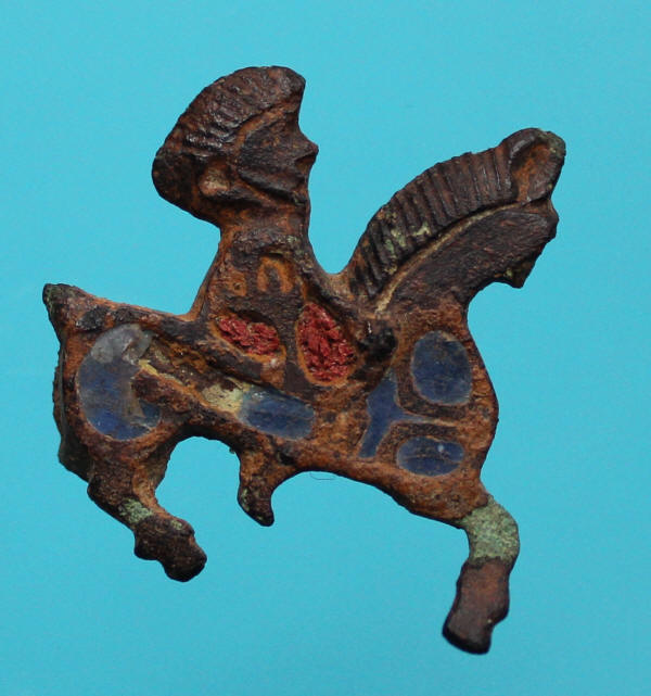 horse and rider brooch