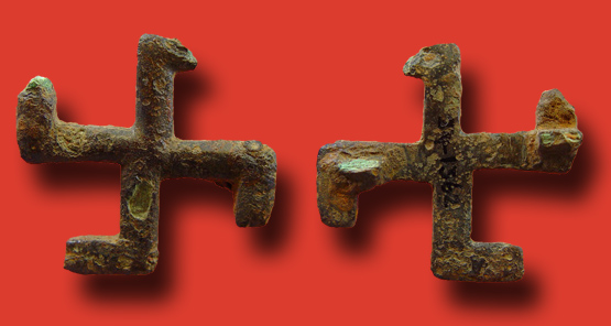 swastika brooch